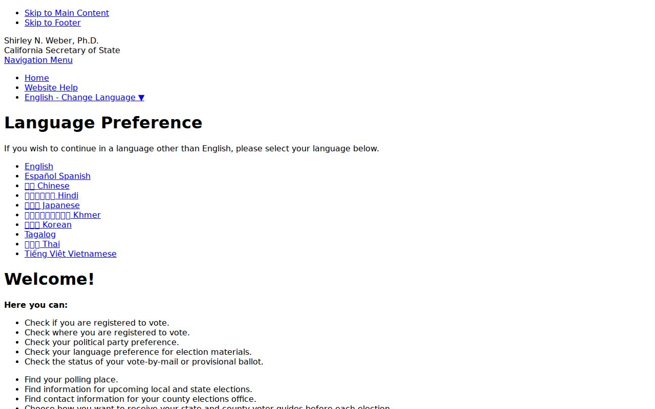 Stanislaus County neighbors voter self-status lookup